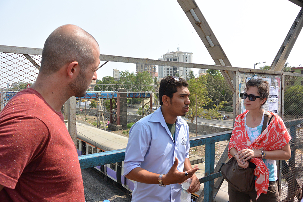 Tim Haig - Our Guide Briefing Us Before Beginning the Dharavi Tour, Mumbai, India