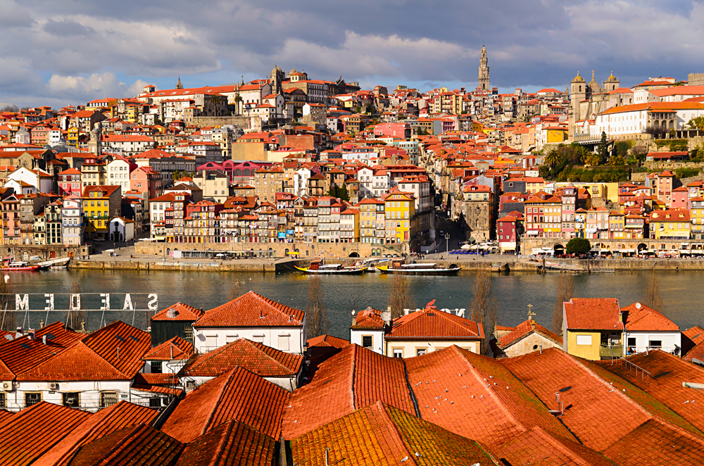 View of Douro River at Porto, Portugal