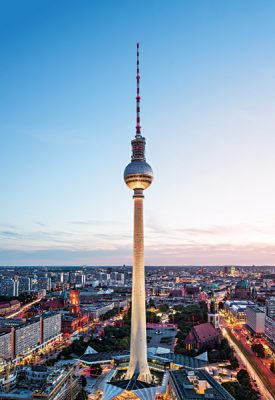 Berlin TV Tower or Fersehturm, Berlin, Germany
