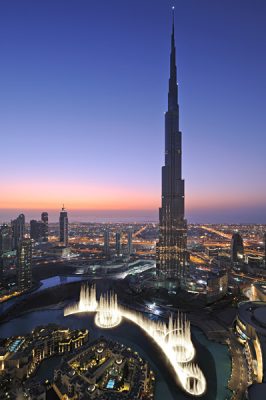 Burj Khalifa at Night, Dubai, United Arab Emirates (UAE)