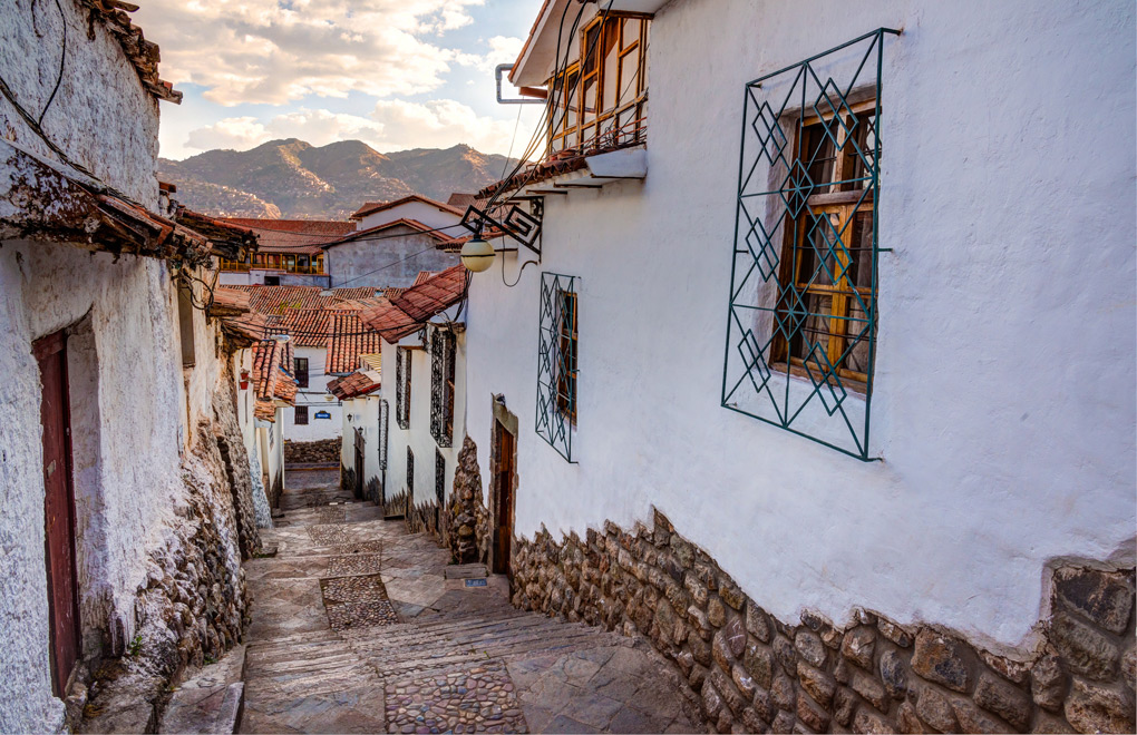Take a walk along the cobbled laneways found throughout Cusco