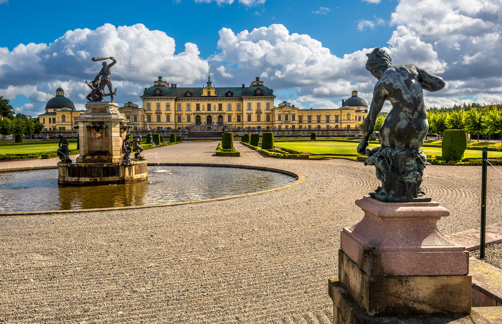 Drottningholm palace in Stockholm Sweden.