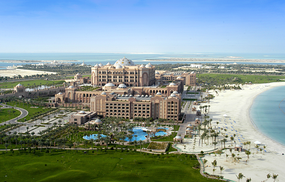Emirates Palace and Beach, Abu Dhabi, United Arab Emirates (UAE)