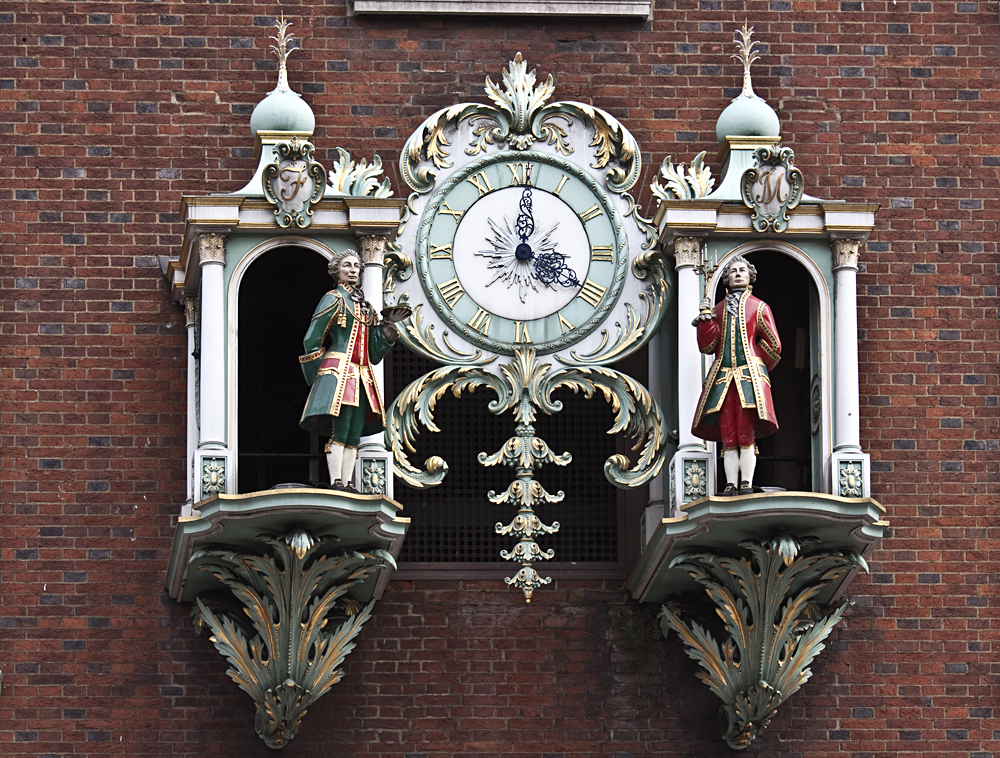 Iconic Vintage Clock at Fortnum and Mason, London, UK