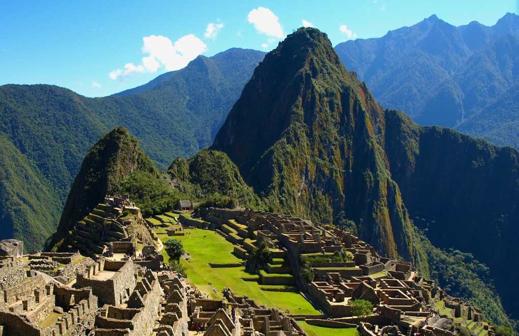 Overlooking majestic Machu Picchu