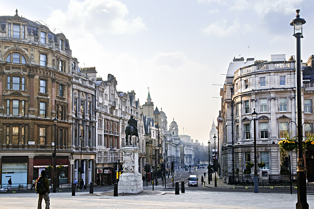 View of Charing Cross at Early Morning, London, England, UK
