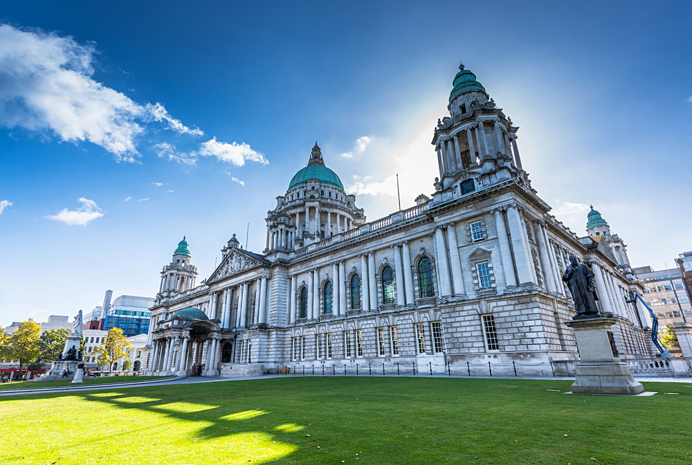 City Hall of Belfast. Northern Ireland, UK