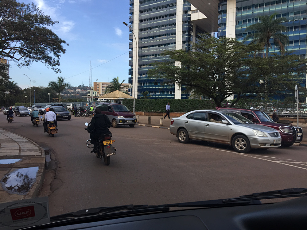 David Zolis - Driving through the crowded streets of Kampala, Uganda