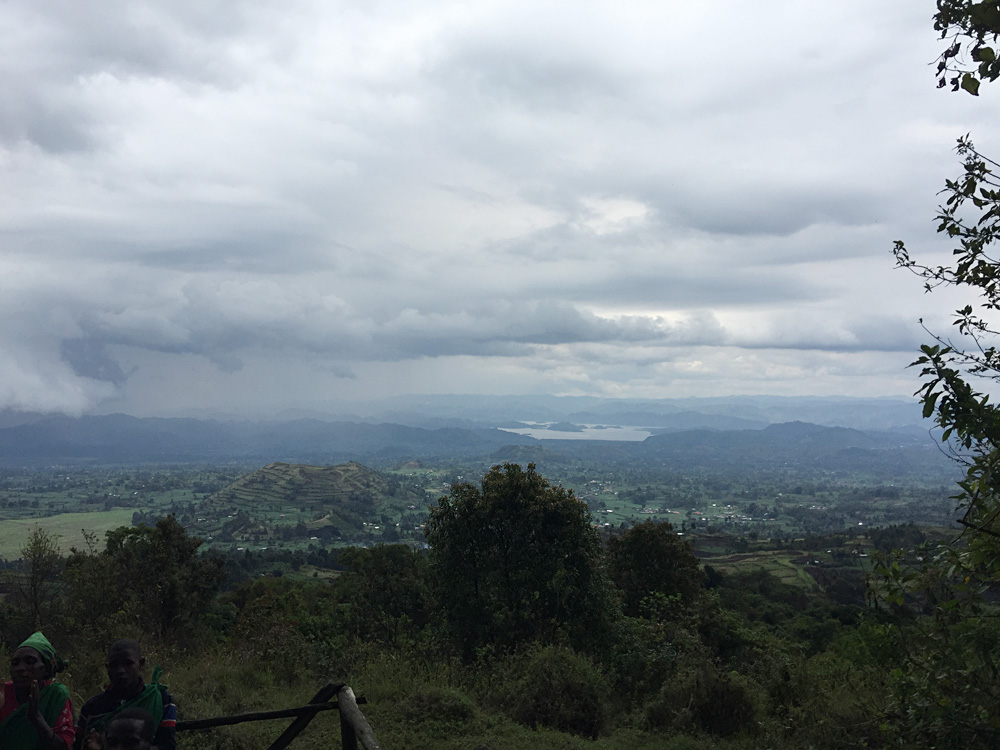 David Zolis - Looking out towards Kisoro, with the Democratic Republic of Congo off in the distance, Uganda