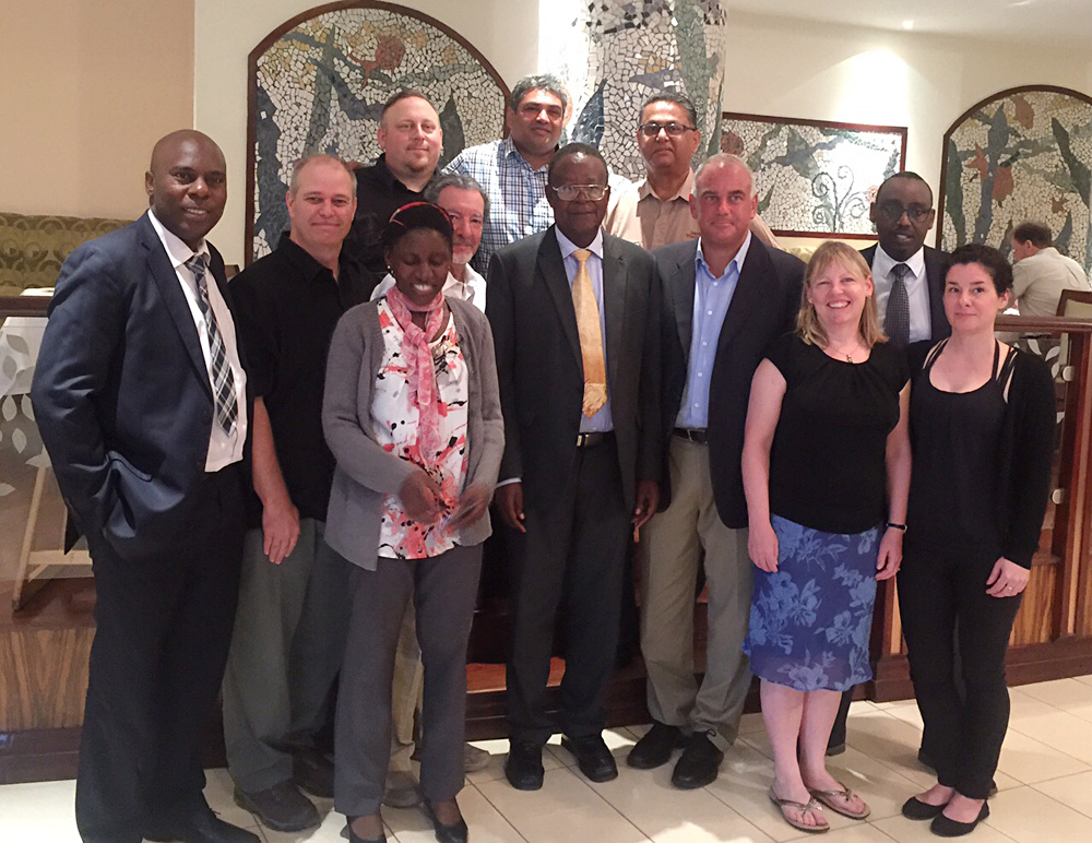 David Zolis - Our tour group with the Uganda Minister of Tourism at the Serena Kampala, Uganda