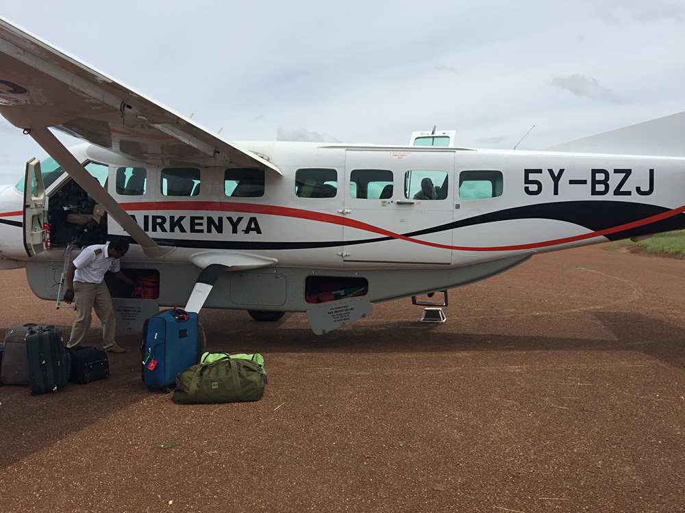 David Zolis - Ready to board our Aerolink Air Kenya flight from Mweya to Pakuba in Western Uganda