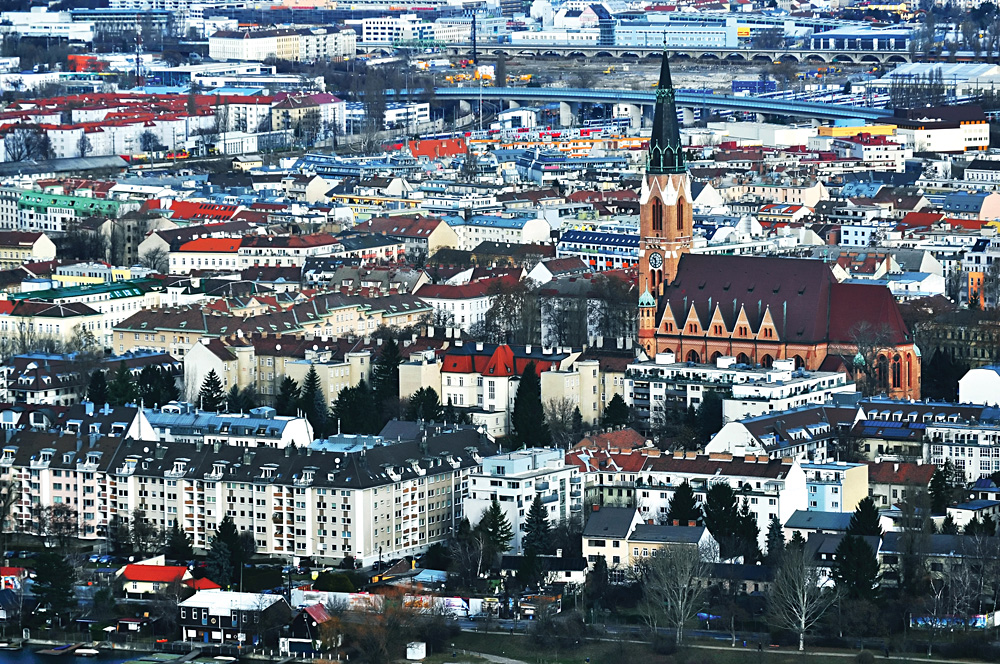 Aerial View of Vienna, Austria