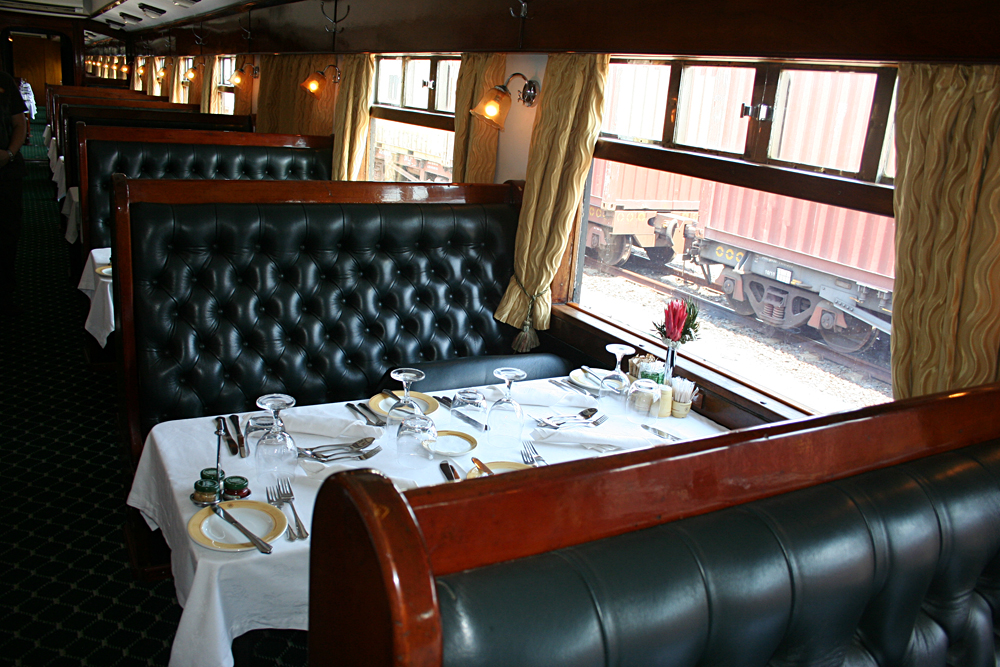 Dining Carriage on Shongololo Express, Africa