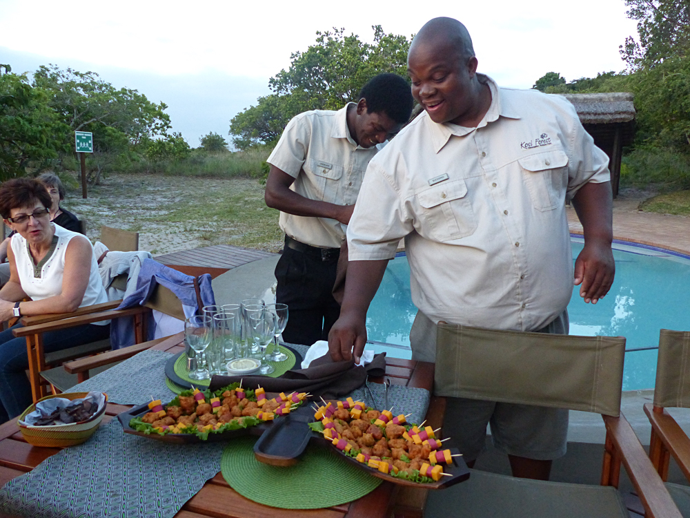 Raewyn Reid - Lodge Manager, Blessing, Overseeing Our Sundowner Experience, Kosi Forest Lodge, Isimangaliso Wetland Park, South Africa