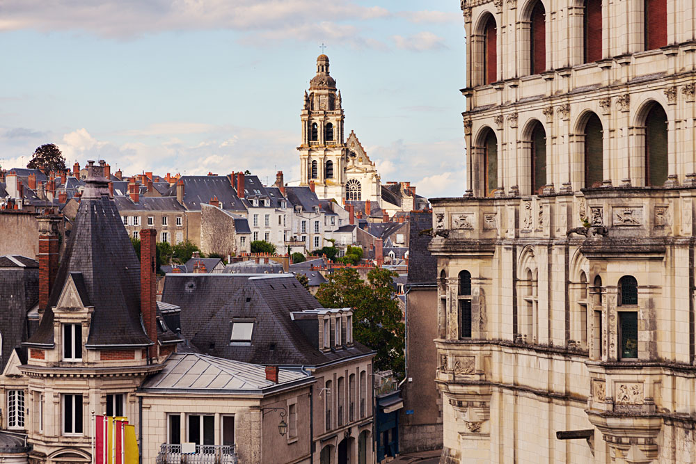 Saint-Louis Cathedral in Blois in Loire Valley, France