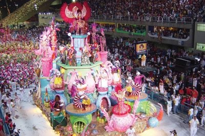 Carnival Float in Sambadrome, Rio de Janeiro, Brazil
