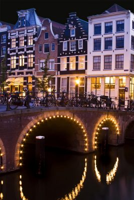 Leidseplein at Night, Amsterdam, Netherlands