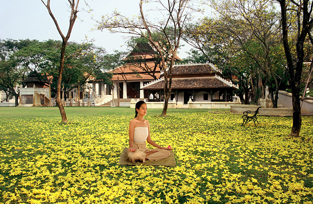 Meditation at Dhara Dhevi Chiang Mai Resort, Thailand