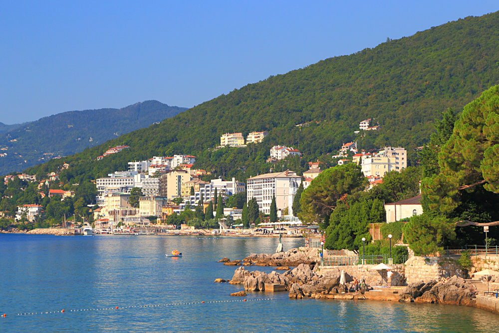 Opatija, a Small Resort on the Adriatic Sea Coast, Croatia
