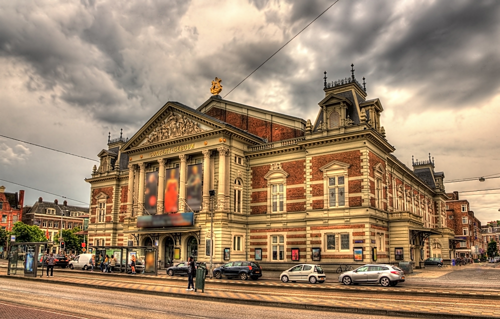 Royal Concertgebouw Concert Hall in Amsterdam, Netherdlands 