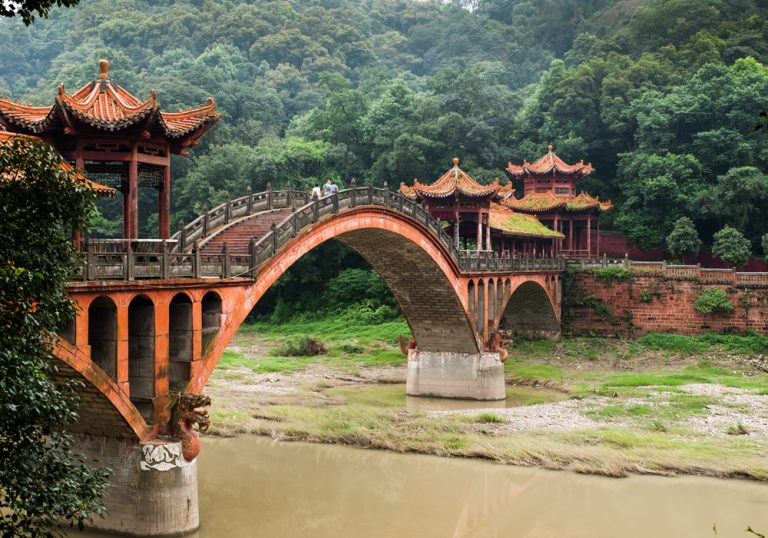 Bridge near Leshan, Sichuan Province, China