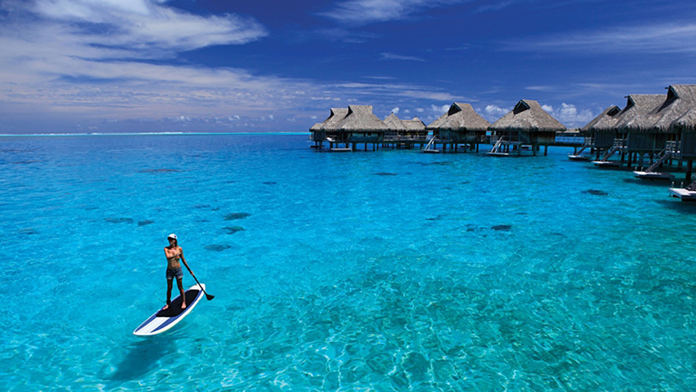 Conrad Bora Bora - Paddle Boarding, Tahiti (French Polynesia)