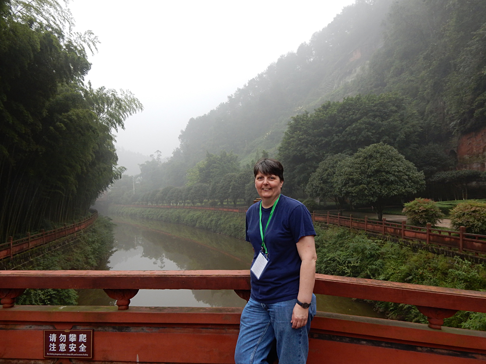 Nicky Cox - Nicky at Leshan Oriental Buddha Park, Sichuan Province, China