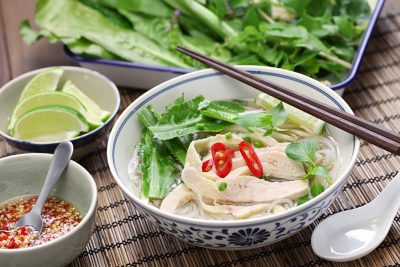 Pho Ga, Vietnamese chicken rice noodle soup, Vietnam