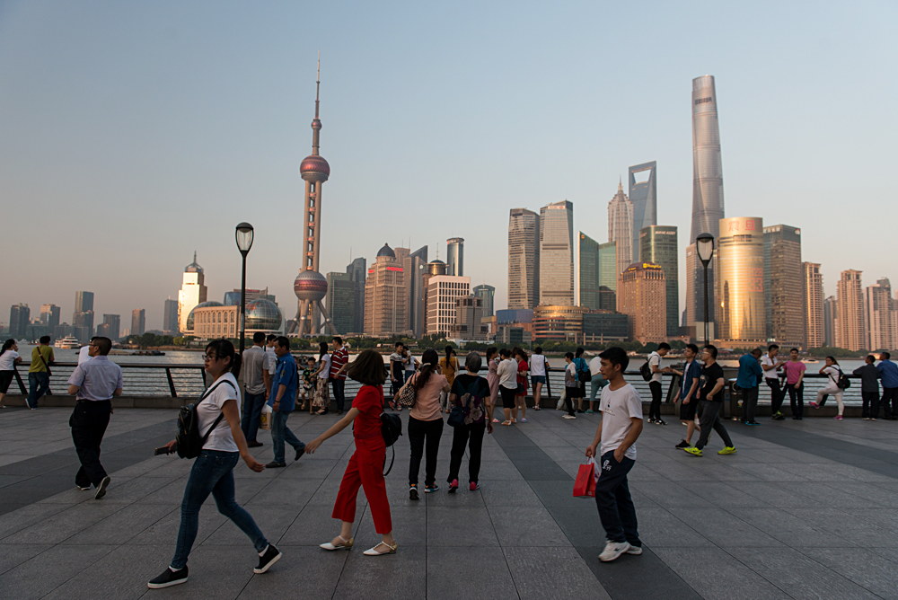 Flash Parker - Admiring the Shanghai Skyline from the Bund, Shanghai, China_43882