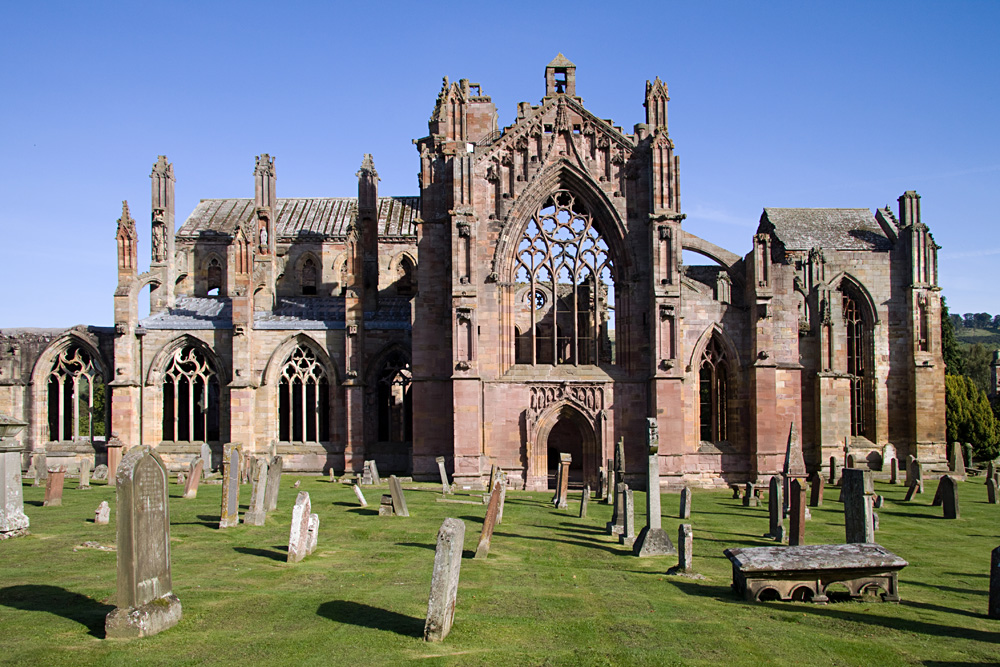 Melrose Abbey, Scottish Lowlands, Scotland, UK (United Kingdom)