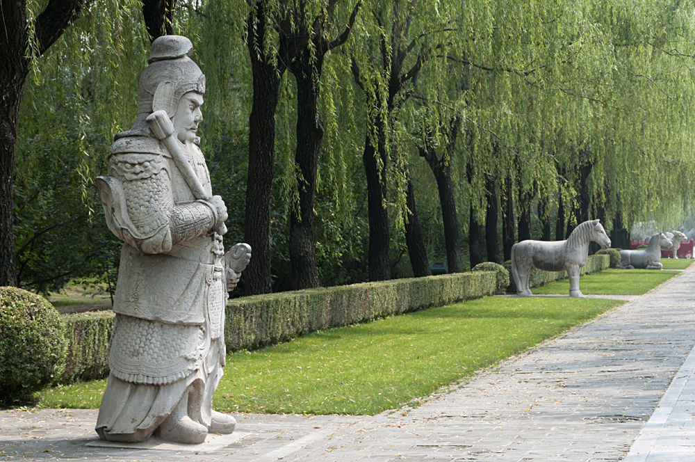 Statues at the Sacred Way of Imperial Tombs of the Ming and Qing Dynasties, Beijing, China