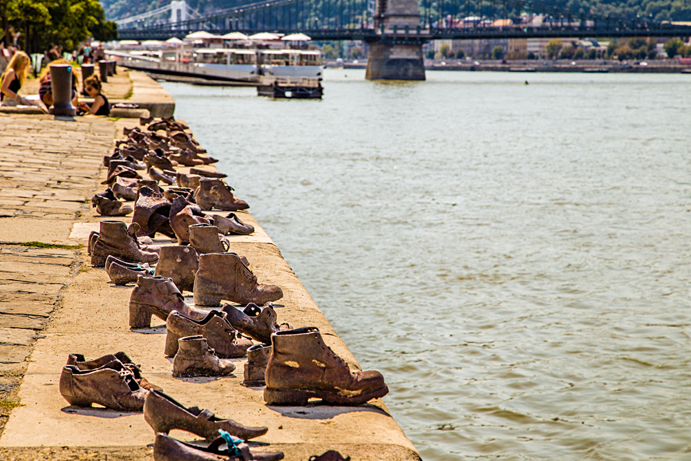 Shoes on the Danube Bank Jewish Memorial, Budapest, Hungary