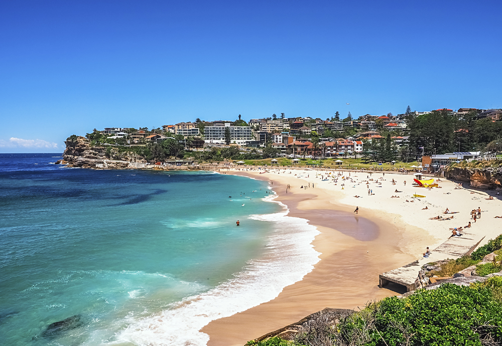 Beautiful Nature of Bronte Beach in Sydney, New South Wales, Australia