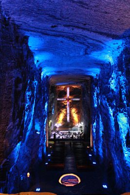 Emma Cottis - Inside the Salt Cathedral of Zipaquira, outside Bogota, Colombia