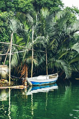Michaela Trimble - Boat Moored on Thu Bon River, Hoi An, Vietnam