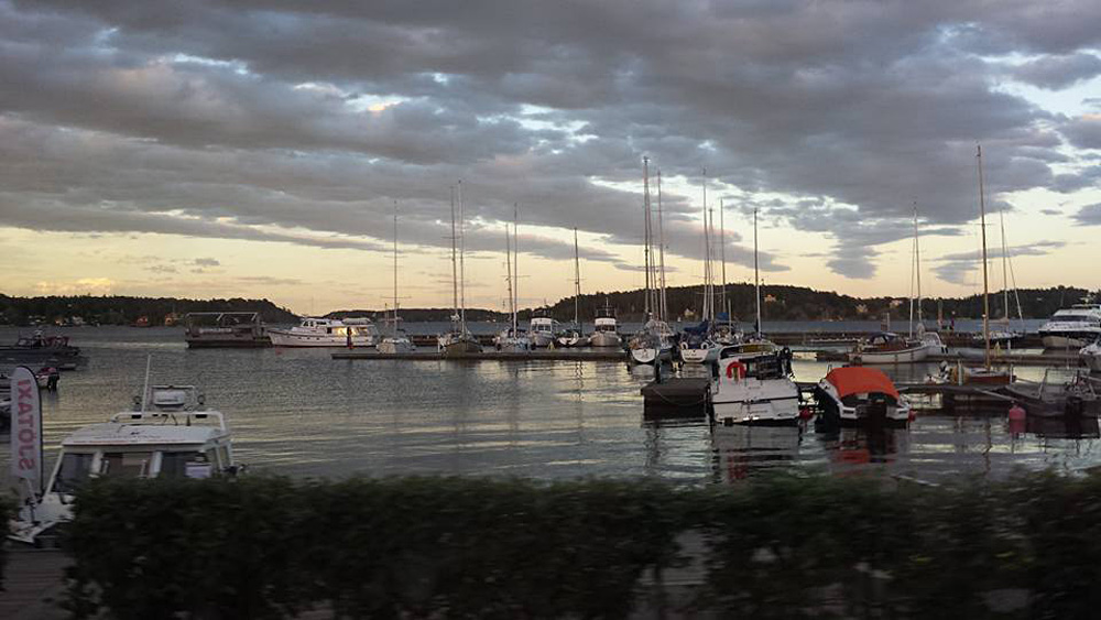 Christian Baines - Boats moored at Vaxholm, Stockholm Archipelago, Sweden
