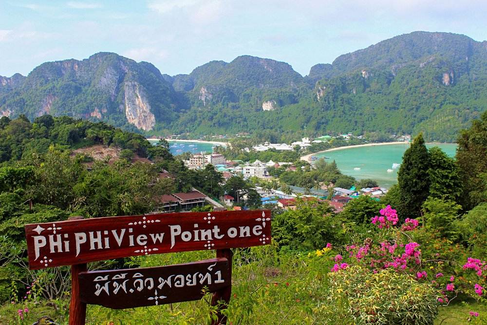 Phi Phi Viewpoint at Phi Phi Don Island, Krabi Province, Thailand