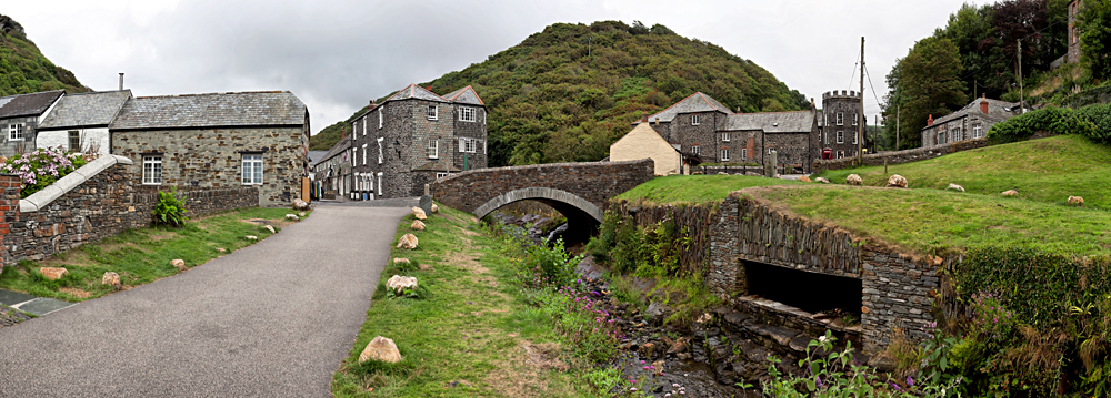 Traditional Cornish village of Boscastle, Cornwall, England, United Kingdom (UK)