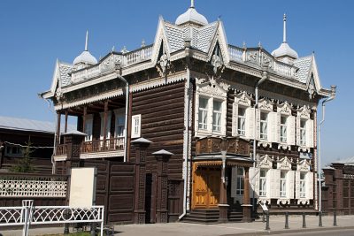 Traditional Wood Architecture in Irkutsk, Russia