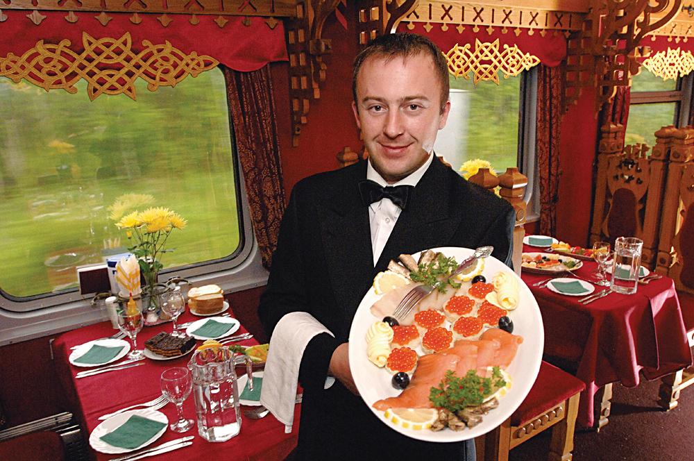 Trans Siberian Railroad Tsars Gold - Caviar Served, Russia