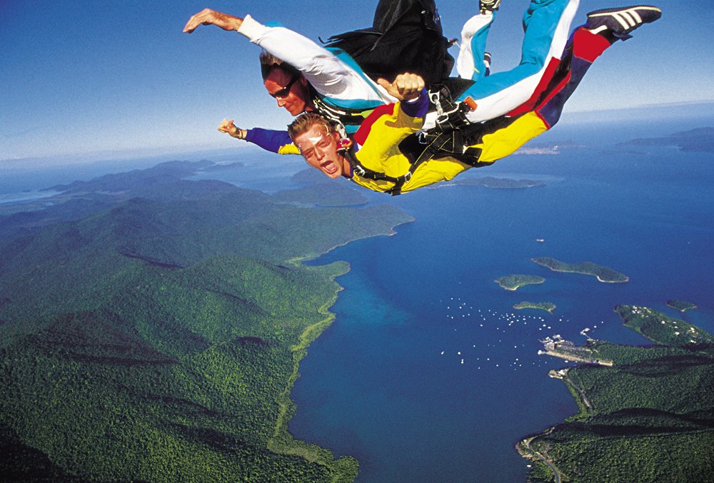 Skydiving in the Whitsundays, Queensland, Australia