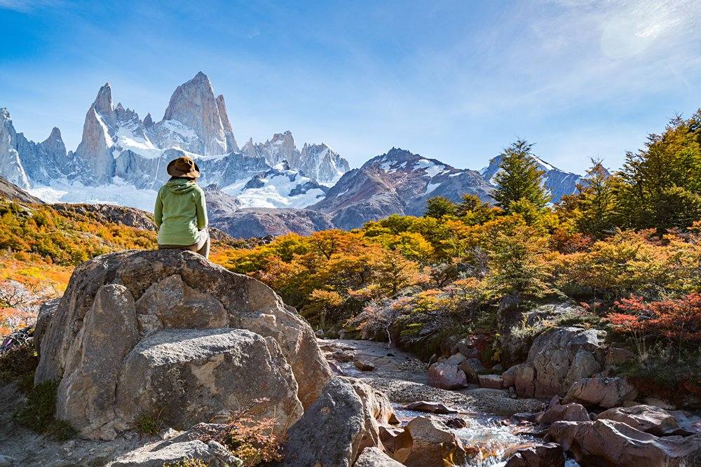 Autumn in Fitz Roy, Patagonia, El Chalten, Argentina