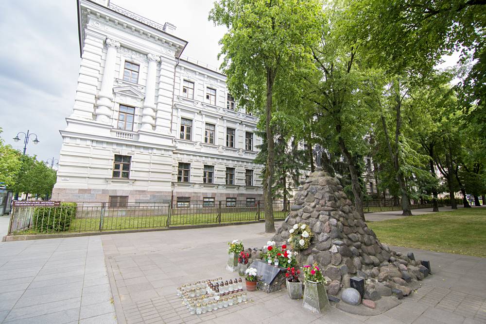 Museum of Genocide Victims, located in the former KGB headquarters across from Lukiskes Square, Vilnius, Lithuania