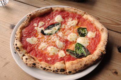 Pizza Margherita of Napoli, Naples, Italy