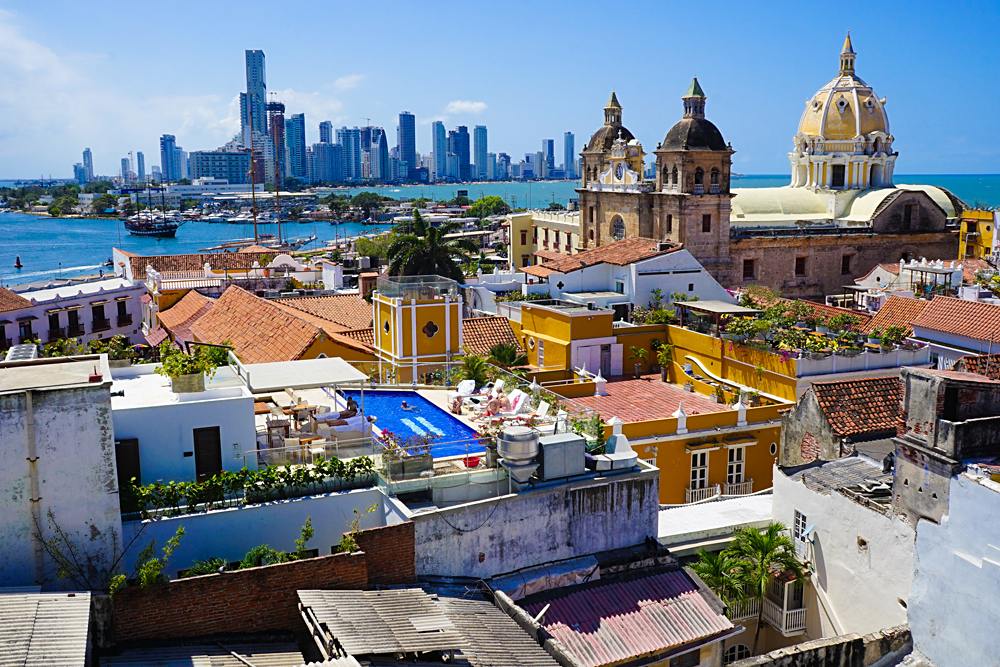 Colonial and Modern Cartagena, Colombia