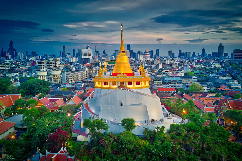 Golden Mount at Wat Saket in Bangkok, Thailand