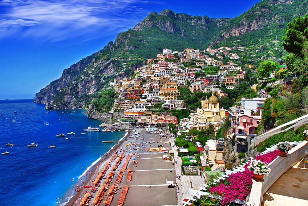 Positano, along the stunning Amalfi Coast, Italy