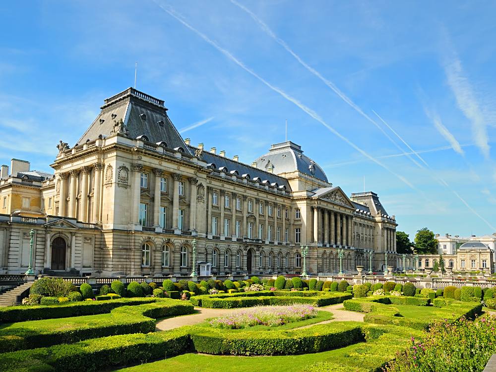 Royal Palace in centre of Brussels, Belgium