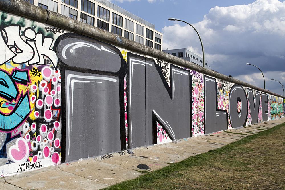 Berlin Wall with graffiti, Germany