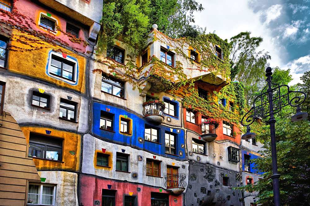 Hundertwasser House in Vienna, Austria